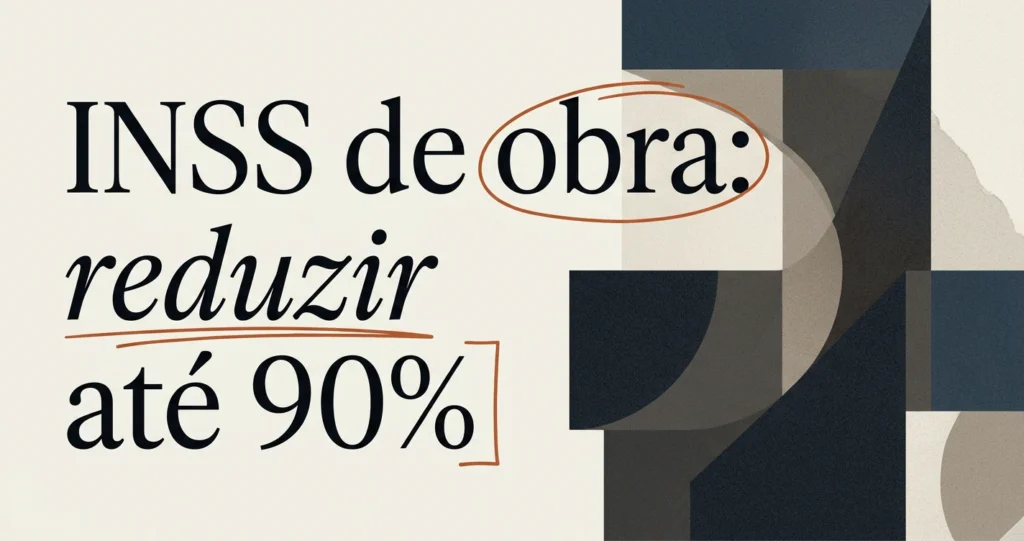 INSS de obra: o que é e como reduzir legalmente
